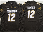 Colorado Buffaloes #12 Travis Hunter Black College Football F.U.S.E. Limited Jersey