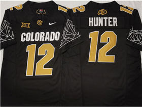 Colorado Buffaloes #12 Travis Hunter Black College Football F.U.S.E. Limited Jersey