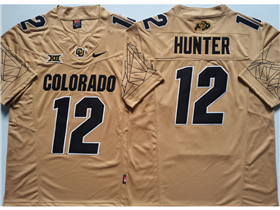 Colorado Buffaloes #12 Travis Hunter Gold College Football F.U.S.E. Limited Jersey