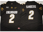 Colorado Buffaloes #2 Shedeur Sanders Black College Football F.U.S.E. Limited Jersey