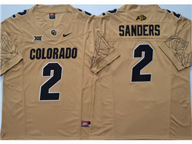 Colorado Buffaloes #2 Shedeur Sanders Gold College Football F.U.S.E. Limited Jersey