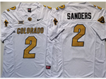 Colorado Buffaloes #2 Shedeur Sanders White College Football F.U.S.E. Limited Jersey