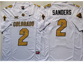 Colorado Buffaloes #2 Shedeur Sanders White College Football F.U.S.E. Limited Jersey