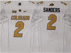 Colorado Buffaloes #2 Shedeur Sanders White College Football F.U.S.E. Limited Jersey