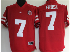 Nebraska Cornhuskers #7 Scott Frost Red College Football Jersey