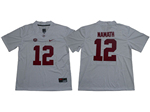 Alabama Crimson Tide #12 Joe Namath White College Football Jersey