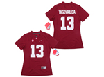 Alabama Crimson Tide #13 Tua Tagovailoa Women's Red College Football Jersey