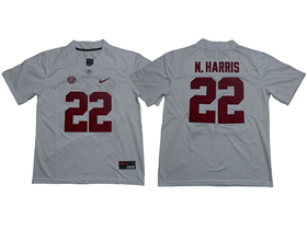 Alabama Crimson Tide #22 Najee Harris White College Football Jersey