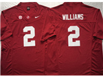 Alabama Crimson Tide #2 Ryan Williams Red College Football F.U.S.E. Limited Jersey