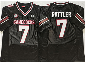 South Carolina Gamecocks #7 Spencer Rattler Black College Football Jersey