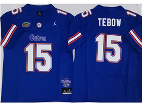 Florida Gators #15 Tim Tebow Blue College Football F.U.S.E. Limited Jersey