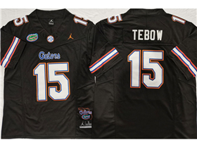 Florida Gators #15 Tim Tebow Black College Football F.U.S.E. Limited Jersey