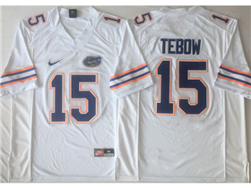 Florida Gators #15 Tim Tebow White College Football Jersey