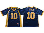 California Golden Bears #10 Marshawn Lynch Navy College Football Jersey