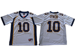 California Golden Bears #10 Marshawn Lynch White College Football Jersey