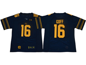 California Golden Bears #16 Jared Goff Navy College Football Jersey