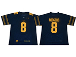 California Golden Bears #8 Aaron Rodgers Navy College Football Jersey