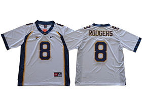 California Golden Bears #8 Aaron Rodgers White College Football Jersey