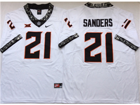 Oklahoma State Cowboys #21 Barry Sanders White College Football Jersey