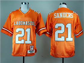 Oklahoma State Cowboys #21 Barry Sanders Orange College Football Jersey