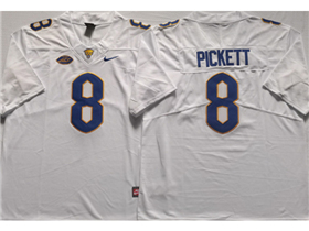 Pittsburgh Panthers #8 Kenny Pickett Blue College Football Jersey