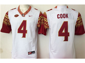 Florida State Seminoles #4 Dalvin Cook White College Football Jersey