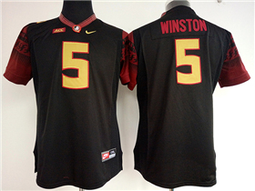 Florida State Seminoles #5 Jameis Winston Black College Football Jersey