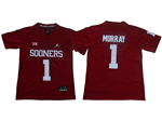 Oklahoma Sooners #1 Kyler Murray Youth Red College Football Jersey