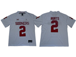 Oklahoma Sooners #2 Jalen Hurts White College Football Jersey