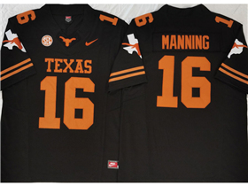 Texas Longhorns #16 Arch Manning Black College Football F.U.S.E. Limited Jersey