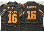 Texas Longhorns #16 Arch Manning Black College Football F.U.S.E. Limited Jersey