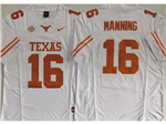 Texas Longhorns #16 Arch Manning White College Football Jersey