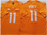 Tennessee Volunteers #11 Jalin Hyatt Orange College Football Jersey