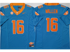 Tennessee Volunteers #16 Morgan Wallen Blue College Football F.U.S.E. Limited Jersey