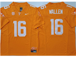 Tennessee Volunteers #16 Morgan Wallen Orange College Football F.U.S.E. Limited Jersey