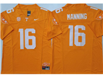 Tennessee Volunteers #16 Peyton Manning Orange College Football F.U.S.E. Limited Jersey