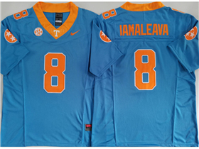 Tennessee Volunteers #8 Nico Iamaleava Blue College Football F.U.S.E. Limited Jersey