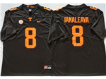 Tennessee Volunteers #8 Nico Iamaleava Dark Gray College Football Jersey