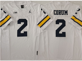 Michigan Wolverines #2 Blake Corum White College Football F.U.S.E. Limited Jersey