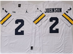 Michigan Wolverines #2 Will Johnson White College Football F.U.S.E. Limited Jersey