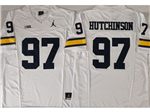 Michigan Wolverines #97 Aidan Hutchinson White College Football F.U.S.E. Limited Jersey