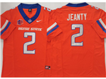 Boise State Broncos #2 Ashton Jeanty Orange College Football F.U.S.E. Limited Jersey