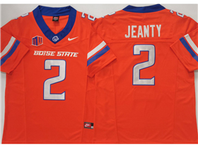 Boise State Broncos #2 Ashton Jeanty Orange College Football F.U.S.E. Limited Jersey