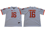 Clemson Tigers #16 Trevor Lawrence White College Football Jersey