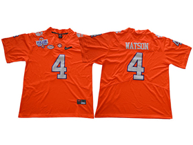 Clemson Tigers #4 Deshaun Watson Orange College Football Jersey