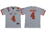 Clemson Tigers #4 Deshaun Watson Youth White College Football Jersey