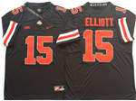 Ohio State Buckeyes #15 Ezekiel Elliott Black College Football Jersey