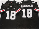 Ohio State Buckeyes #18 Marvin Harrison Jr. Black College Football Jersey