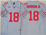 Ohio State Buckeyes #18 Marvin Harrison Jr. Gray College Football F.U.S.E. Limited Jersey