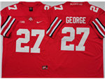 Ohio State Buckeyes #27 Eddie George Red College Football Jersey